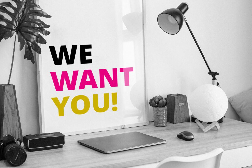 We want you - Organisationstalent